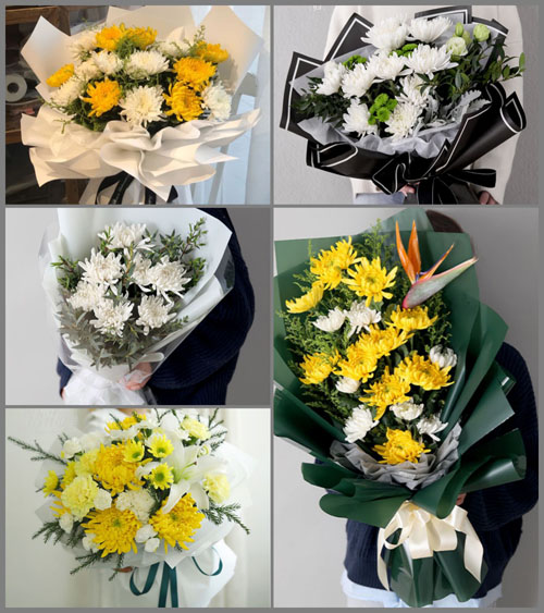 安徽淮北市杜集区石台镇白顶山村白事花束代送
